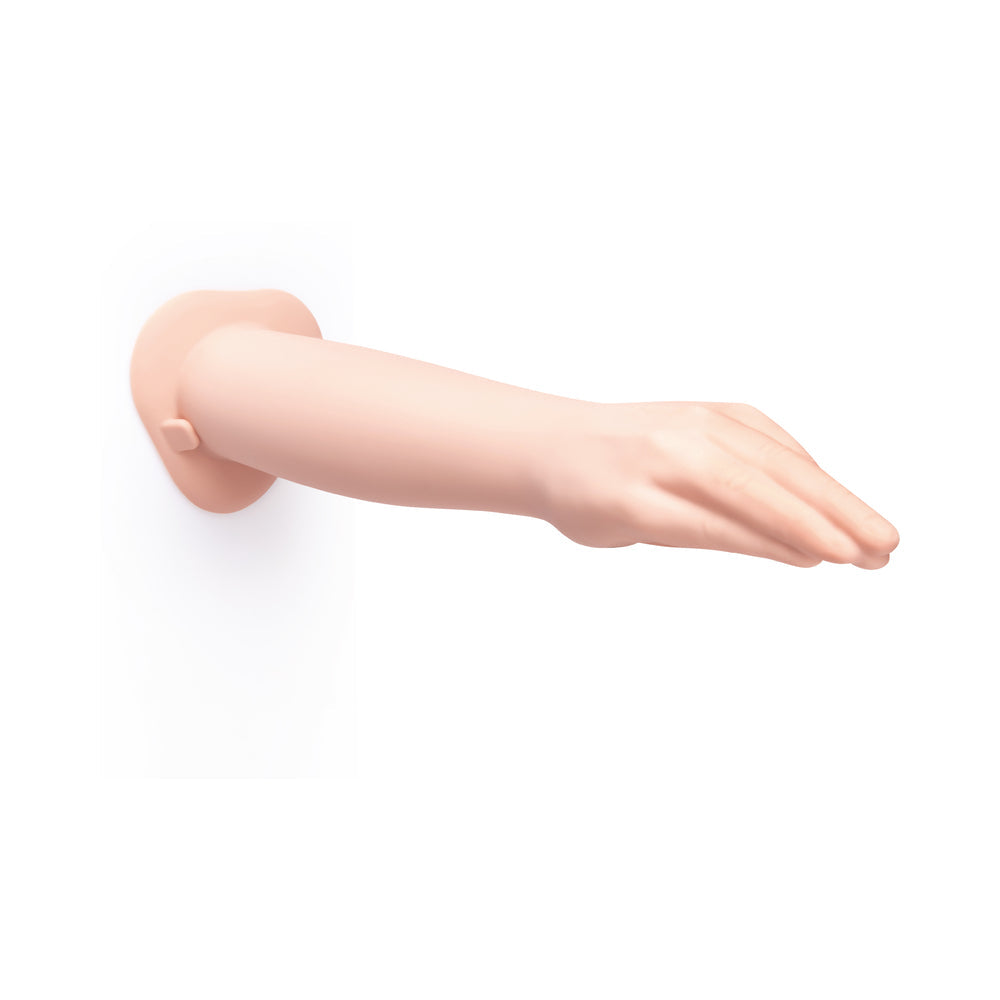 b-Vibe Silicone Hand Fisting Dildo – 16.5 Inch – Vanilla/Ivory/Beige