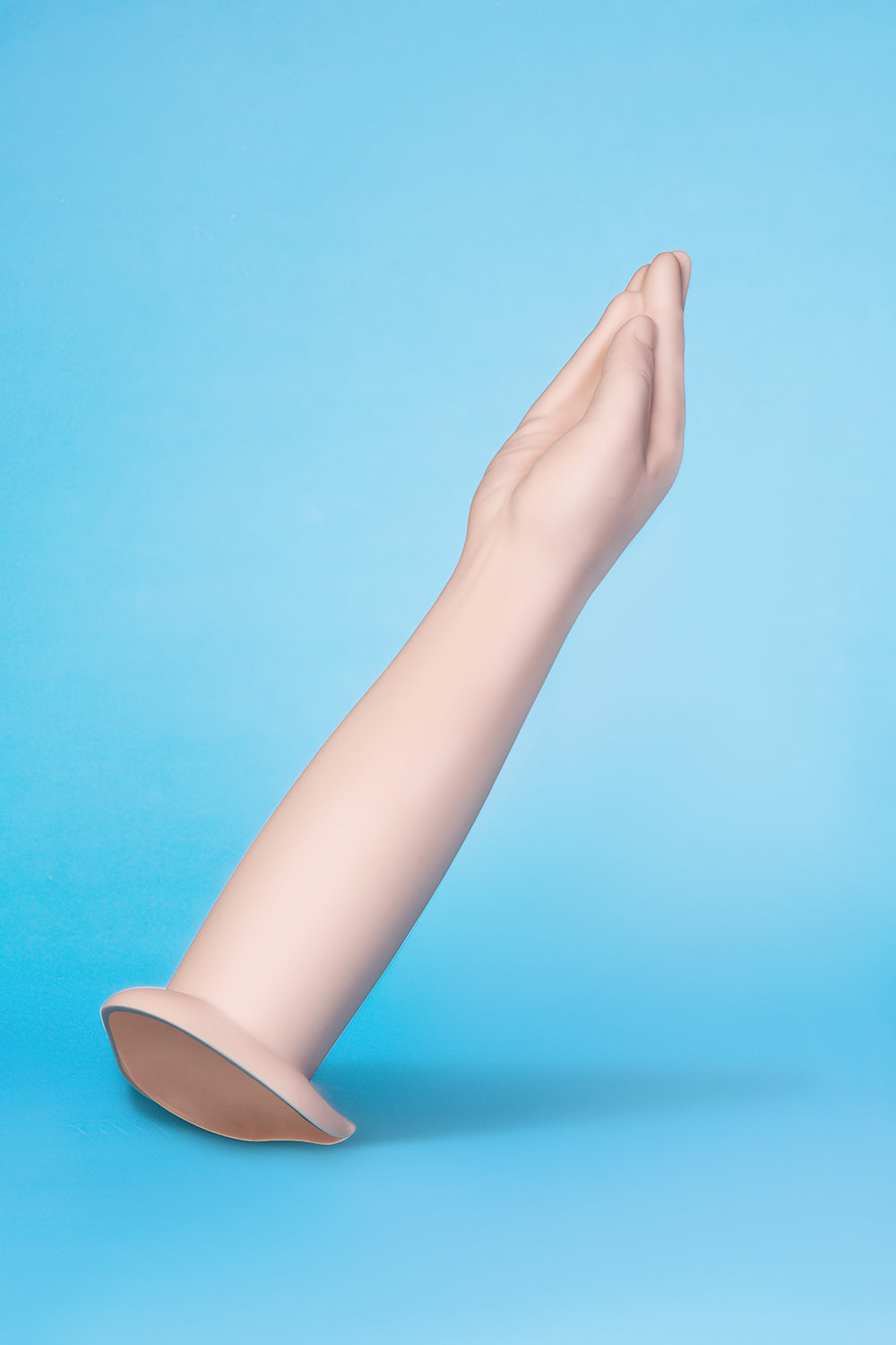 b-Vibe Silicone Hand Fisting Dildo – 16.5 Inch – Vanilla/Ivory/Beige