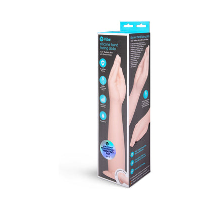 b-Vibe Silicone Hand Fisting Dildo – 16.5 Inch – Vanilla/Ivory/Beige