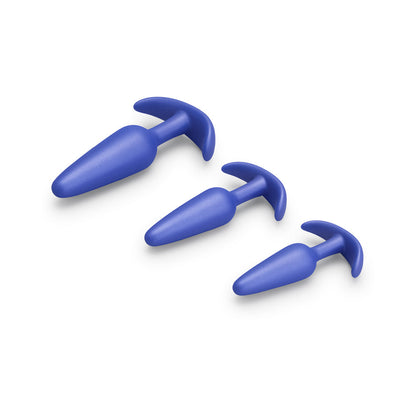 b-Vibe Butties Beginner Booty Bundle – Anal Training Set – Blue