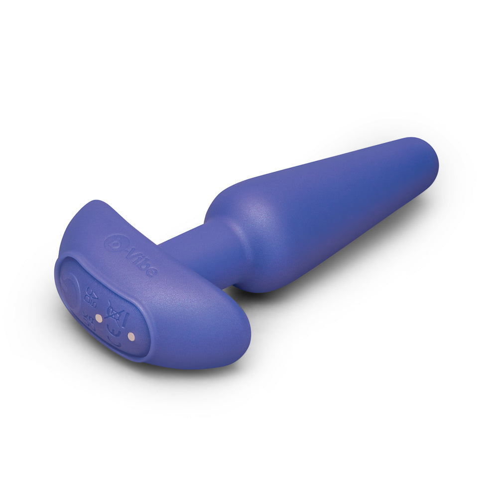 b-Vibe Butties Shake Slimline Vibrating Silicone Plug – Blue