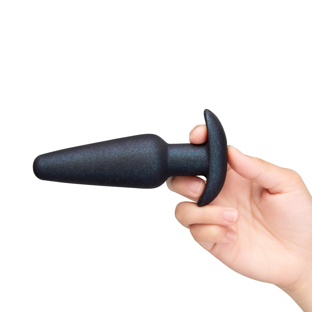 b-Vibe Hefty Weighted Silicone Plug – Black – Advanced Anal Play