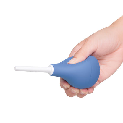 b-Vibe Compact Enema Douche – Blue – Travel-Friendly Design