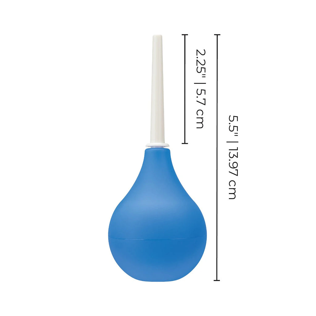 b-Vibe Compact Enema Douche – Blue – Travel-Friendly Design