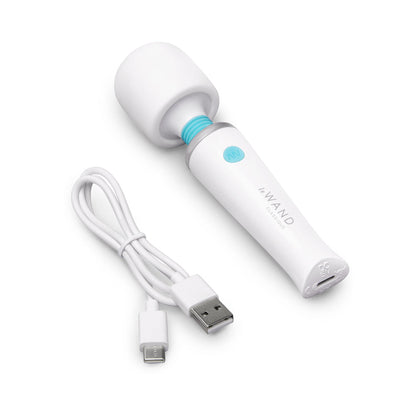 Le Wand Classique Mini Rechargeable Wand Massager – White