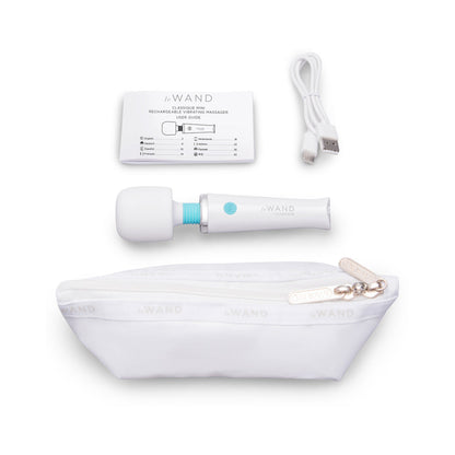 Le Wand Classique Mini Rechargeable Wand Massager – White