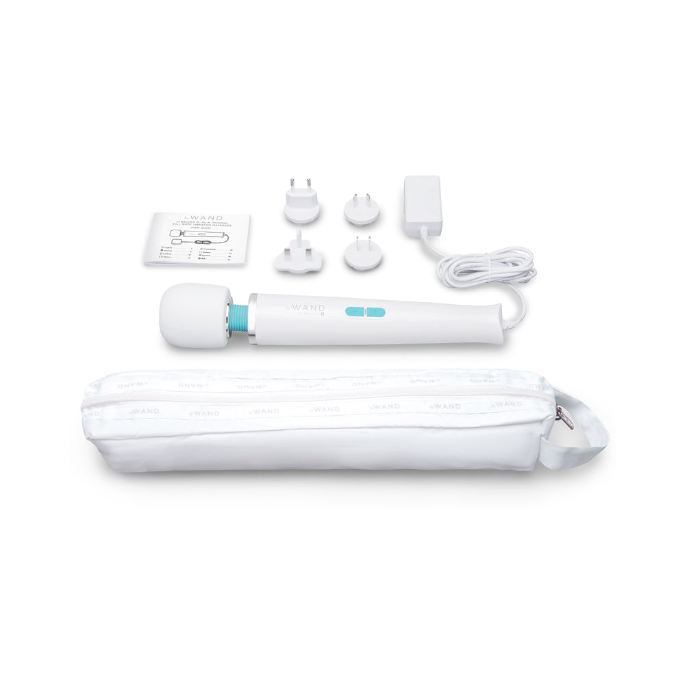 Le Wand Classique Plug-In Original Full-Body Vibrating Massager – White