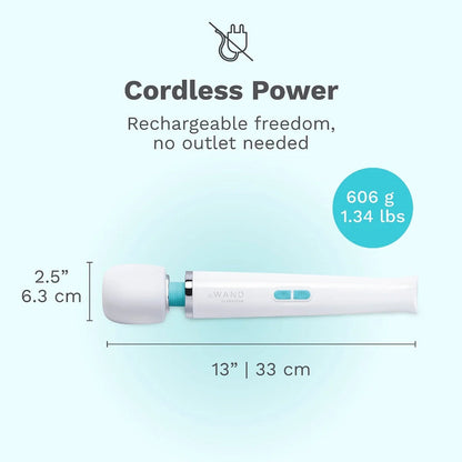 Le Wand Classique Rechargeable Wand Massager – White