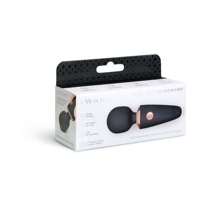 Le Wand Mini Micro Wand – Pocket-Sized Massager – Black