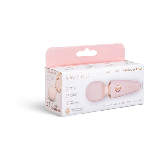 Le Wand Mini Vibe Micro Wand – Portable Massager – Rose Gold