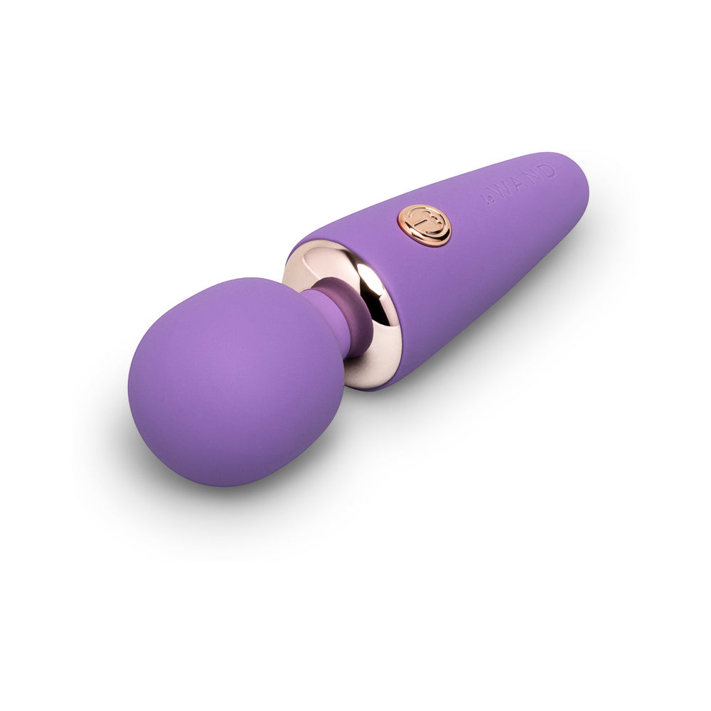 Le Wand Mini Vibe Micro Wand – Purple – Compact Massager with 3 Vibration Speeds and 7 Patterns