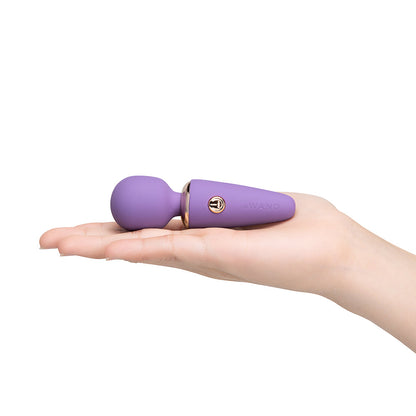 Le Wand Mini Vibe Micro Wand – Purple – Compact Massager with 3 Vibration Speeds and 7 Patterns