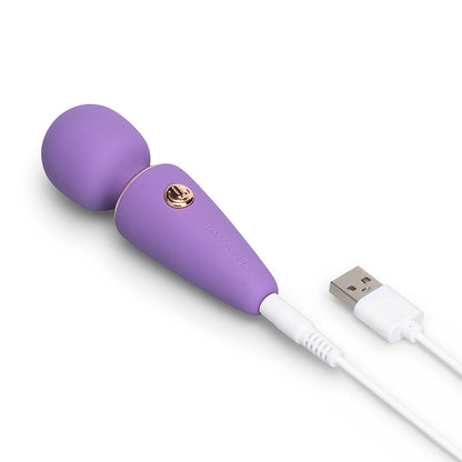 Le Wand Mini Vibe Micro Wand – Purple – Compact Massager with 3 Vibration Speeds and 7 Patterns