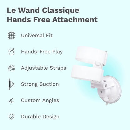 Le Wand Classique Hands-Free Massager Holder - White