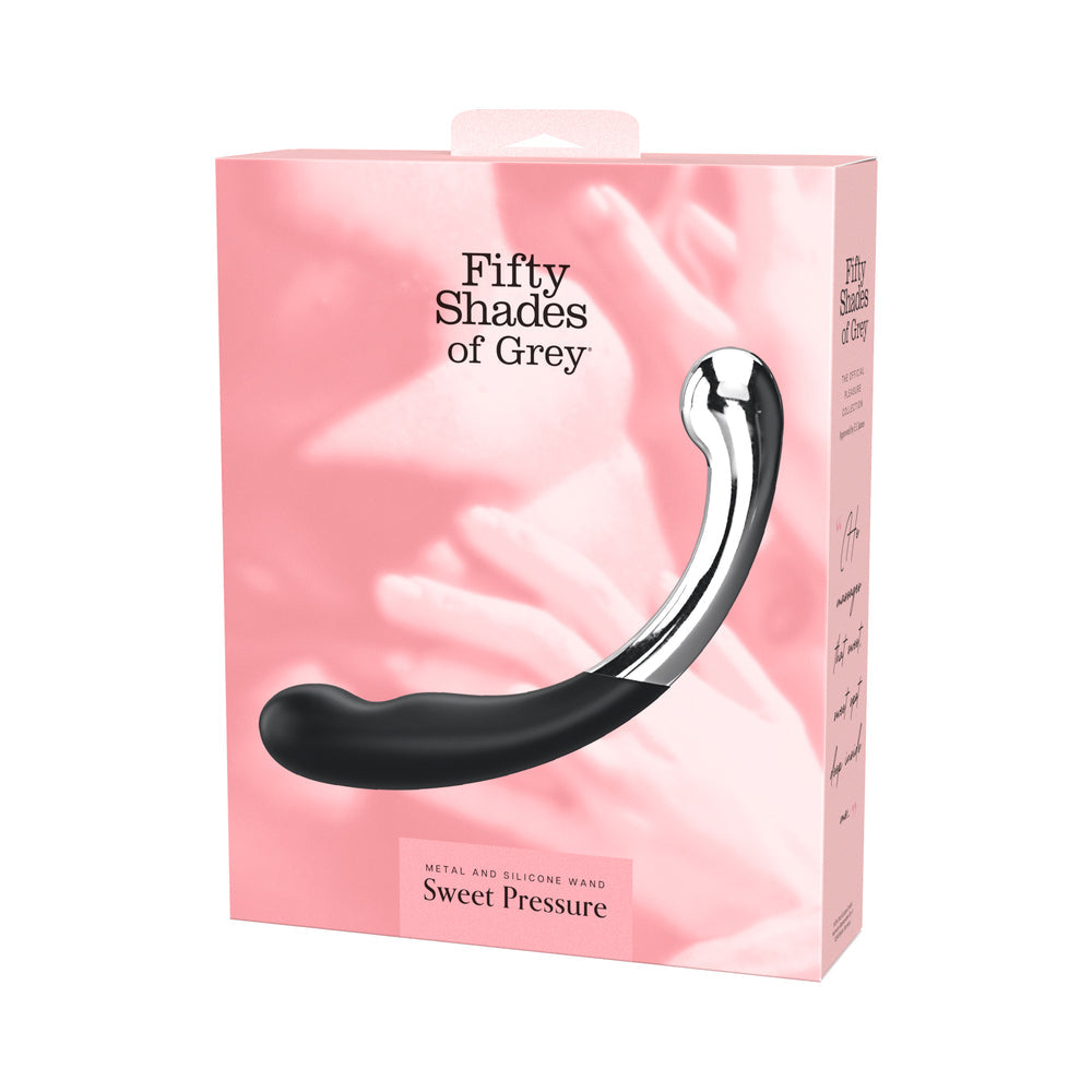 Fifty Shades of Grey Sweet Pressure Silicone & Metal Wand - G-Spot Massager - Multi-Color