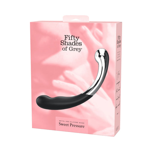 Fifty Shades of Grey Sweet Pressure Silicone & Metal Wand - G-Spot Massager - Multi-Color