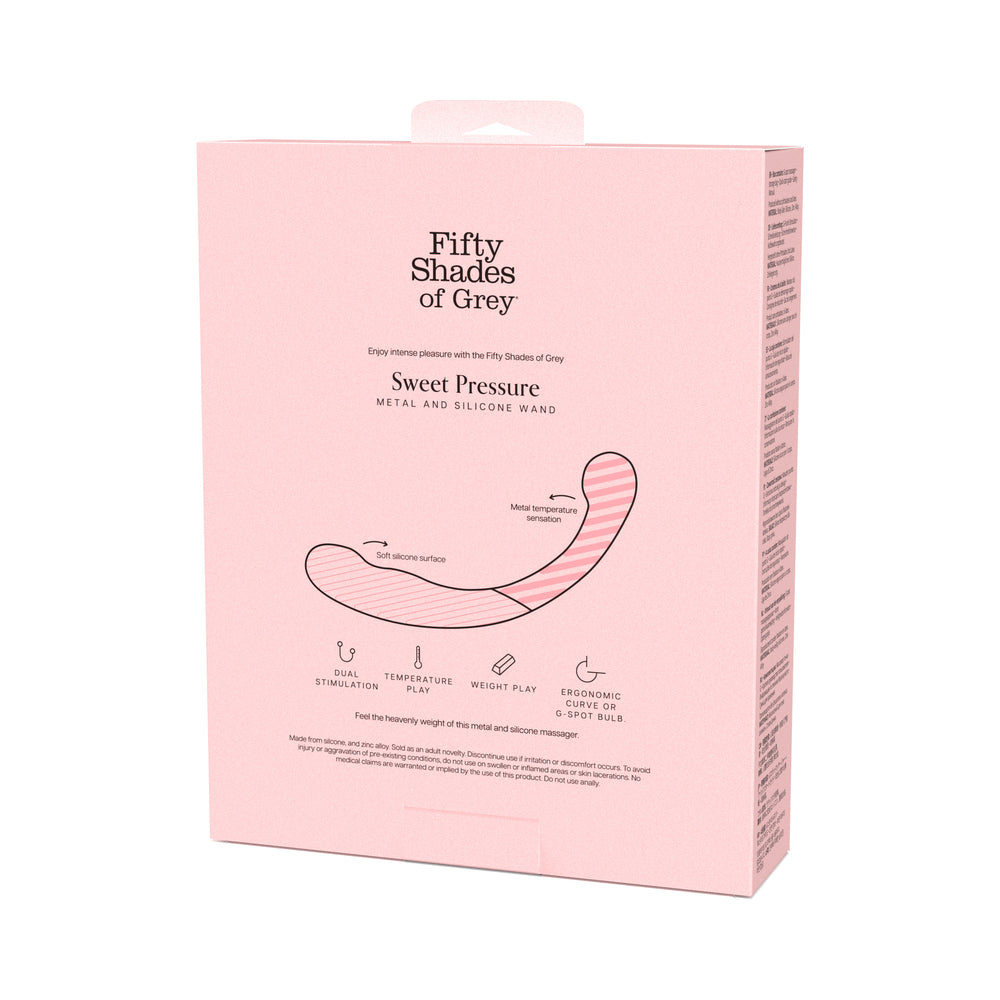 Fifty Shades of Grey Sweet Pressure Silicone & Metal Wand - G-Spot Massager - Multi-Color