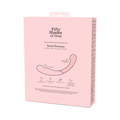 Fifty Shades of Grey Sweet Pressure Silicone & Metal Wand - G-Spot Massager - Multi-Color