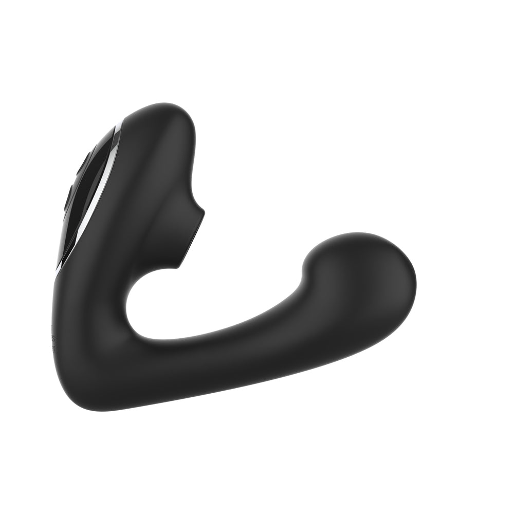 Fifty Shades of Grey Greedy Girl Duet Dual Stimulator with Pleasure Air Technology - Black