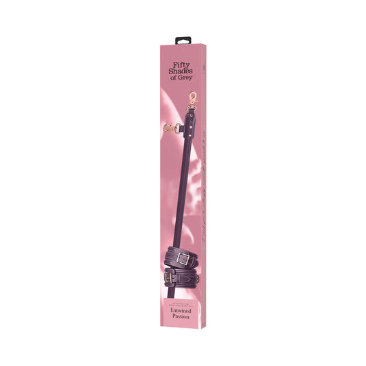 Fifty Shades of Grey Entwined Passion Spreader Bar with Ankle Cuffs - Black