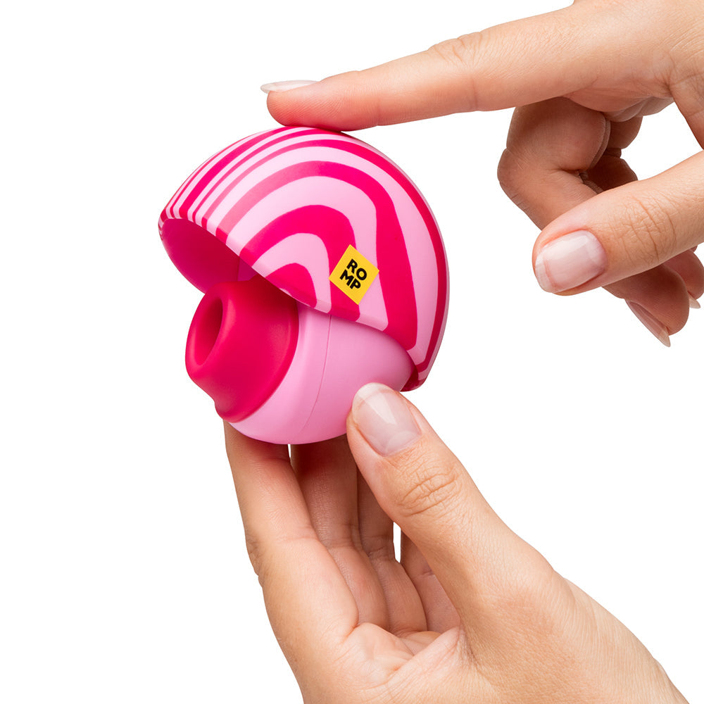 ROMP Spin Travel Rechargeable Clitoral Stimulator – Hot Pink