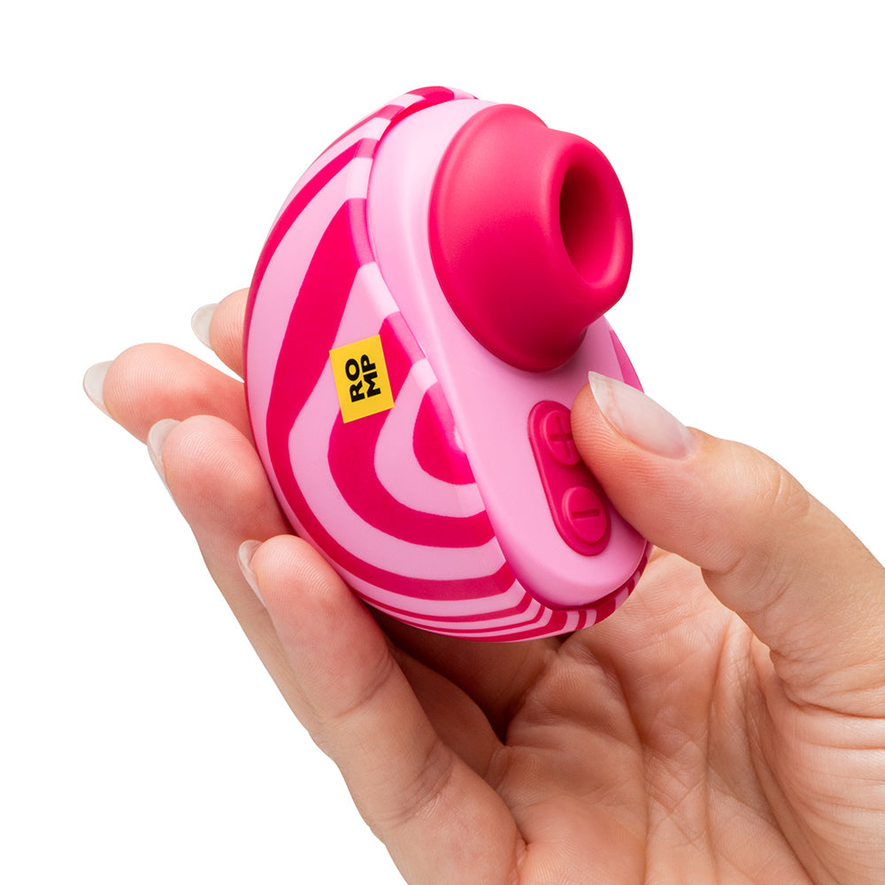 ROMP Spin Travel Rechargeable Clitoral Stimulator – Hot Pink