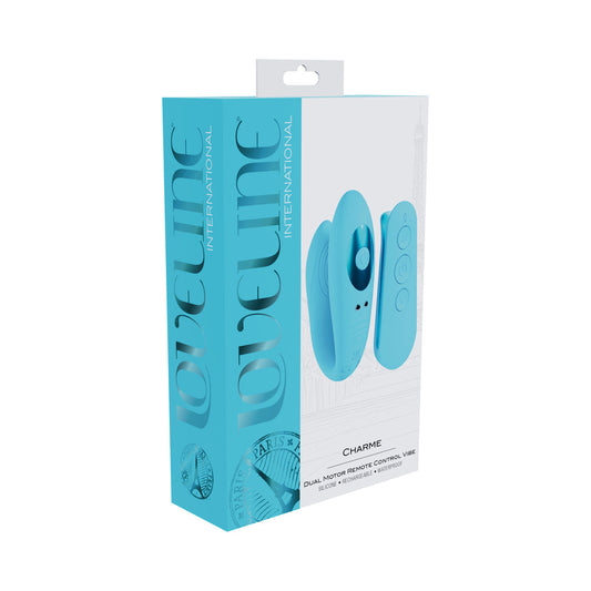 Loveline Charme Rechargeable Silicone Dual Motor Vibrator - Blue