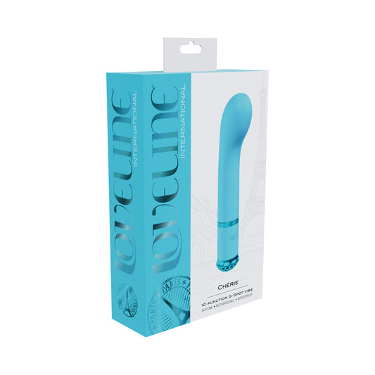 Loveline Chérie Rechargeable Silicone G-Spot Vibrator – Blue
