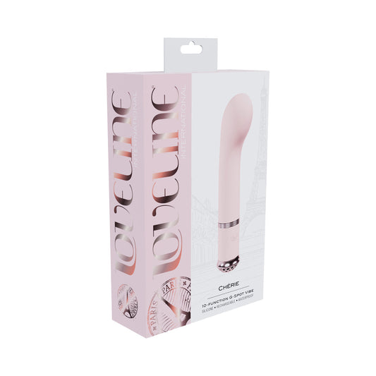 Loveline Chérie Rechargeable Silicone G-Spot Vibrator – Light Pink