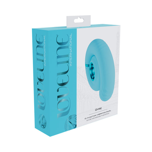 LoveLine Gyre Rechargeable Silicone Vibrating Swirl – Blue