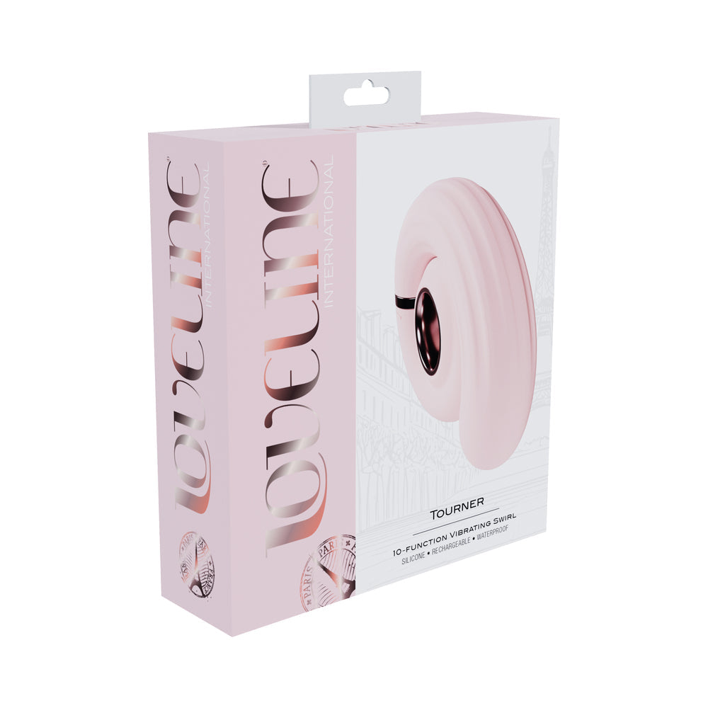 LoveLine Gyre Rechargeable Silicone Vibrator – Light Pink