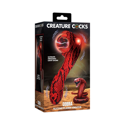 Creature Cocks Cobra Scepter Plasma Vibrator – Dark Red and Black