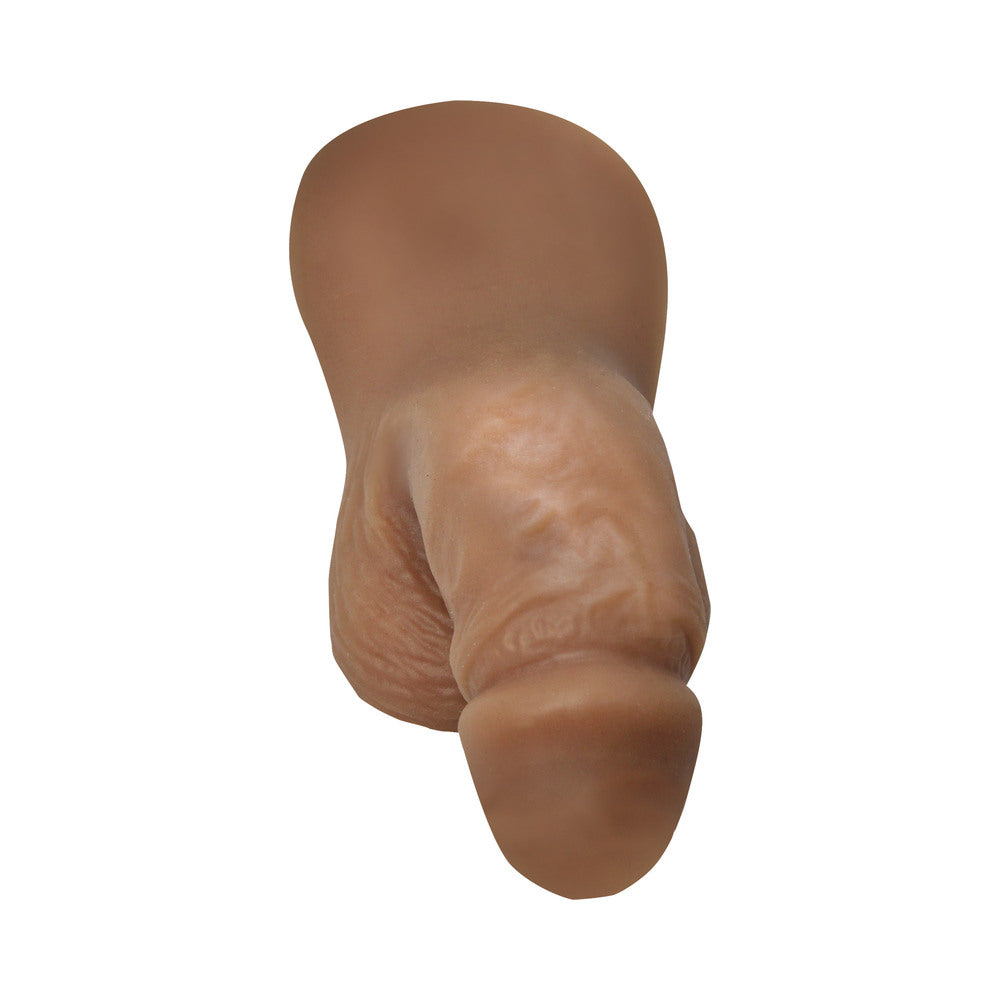 XR Brands Silicone Packer Dildo Medium – Realistic Flaccid Look – Tan