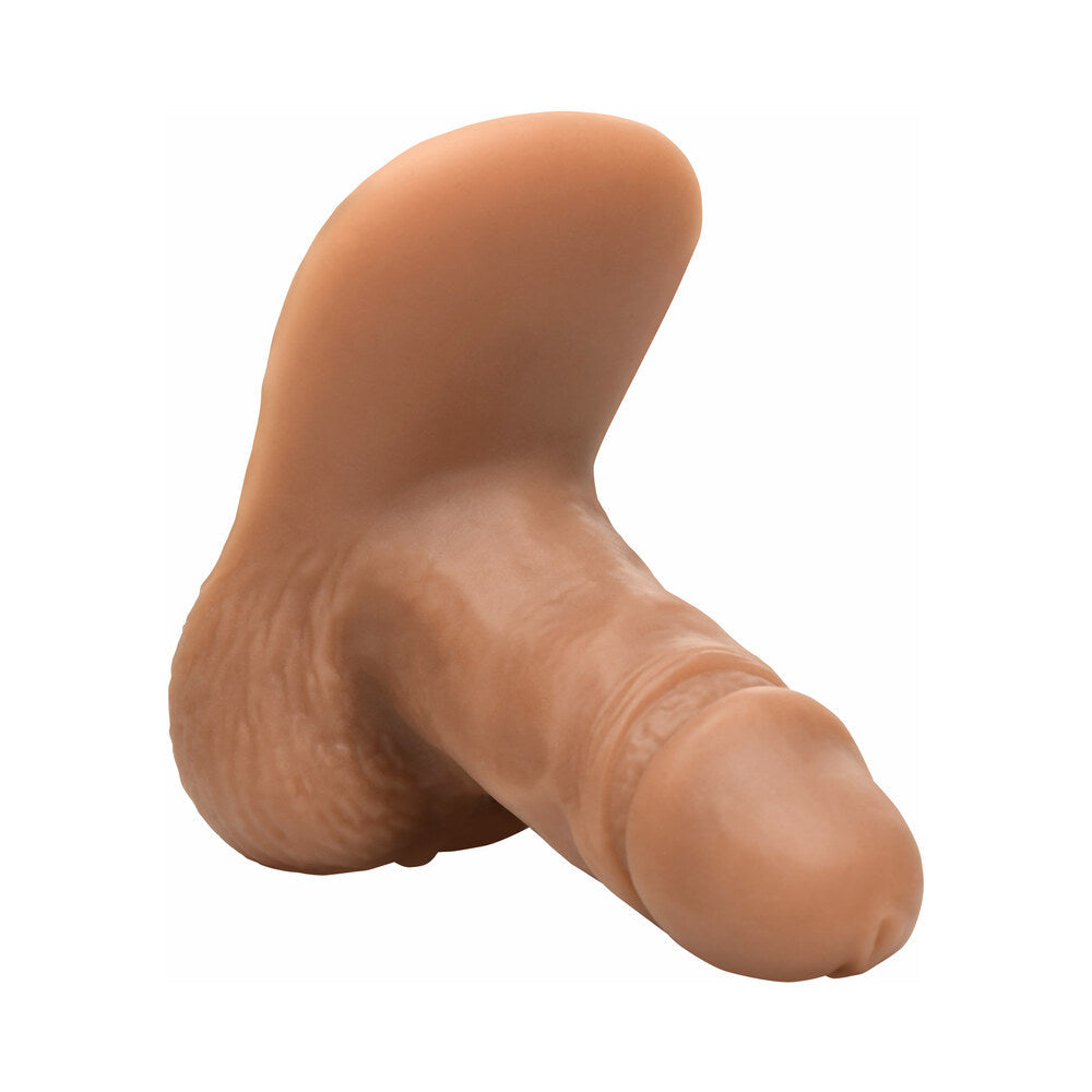 XR Brands Silicone Packer Dildo Medium – Realistic Flaccid Look – Tan