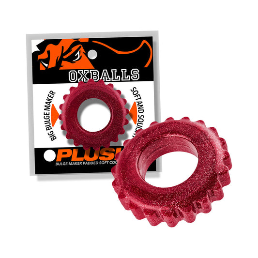 Oxballs Plushy Single Ring – Cherry Lips Cockring for Comfort and Support
