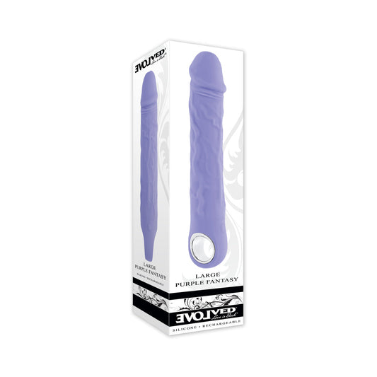 Evolved Large Purple Fantasy Vibrator – Multi-Speed, Waterproof