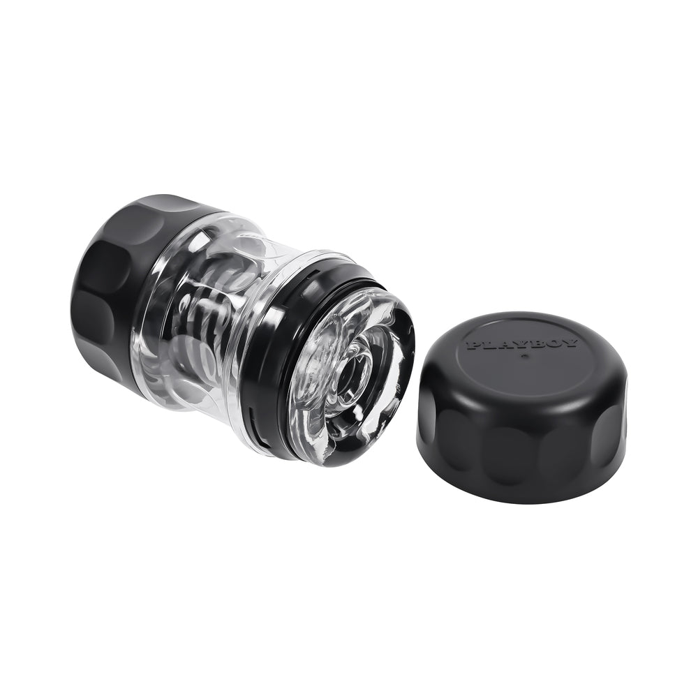 Playboy Spring Fling Clear Stroker – Twisting & Tightening Function