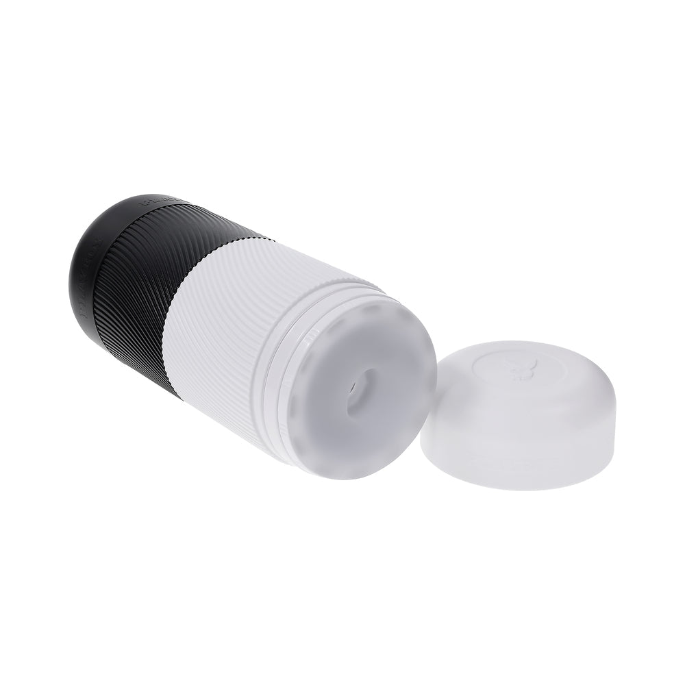 Playboy Twisted 2 AM Stroker with Twisting and Suction Features - White