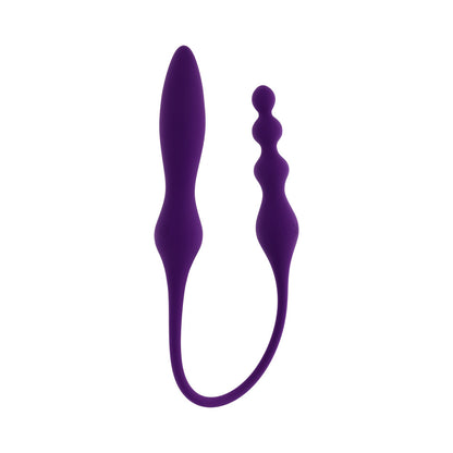 Playboy This & That Acai Dual-Ended Vibrator and Plug – Purple