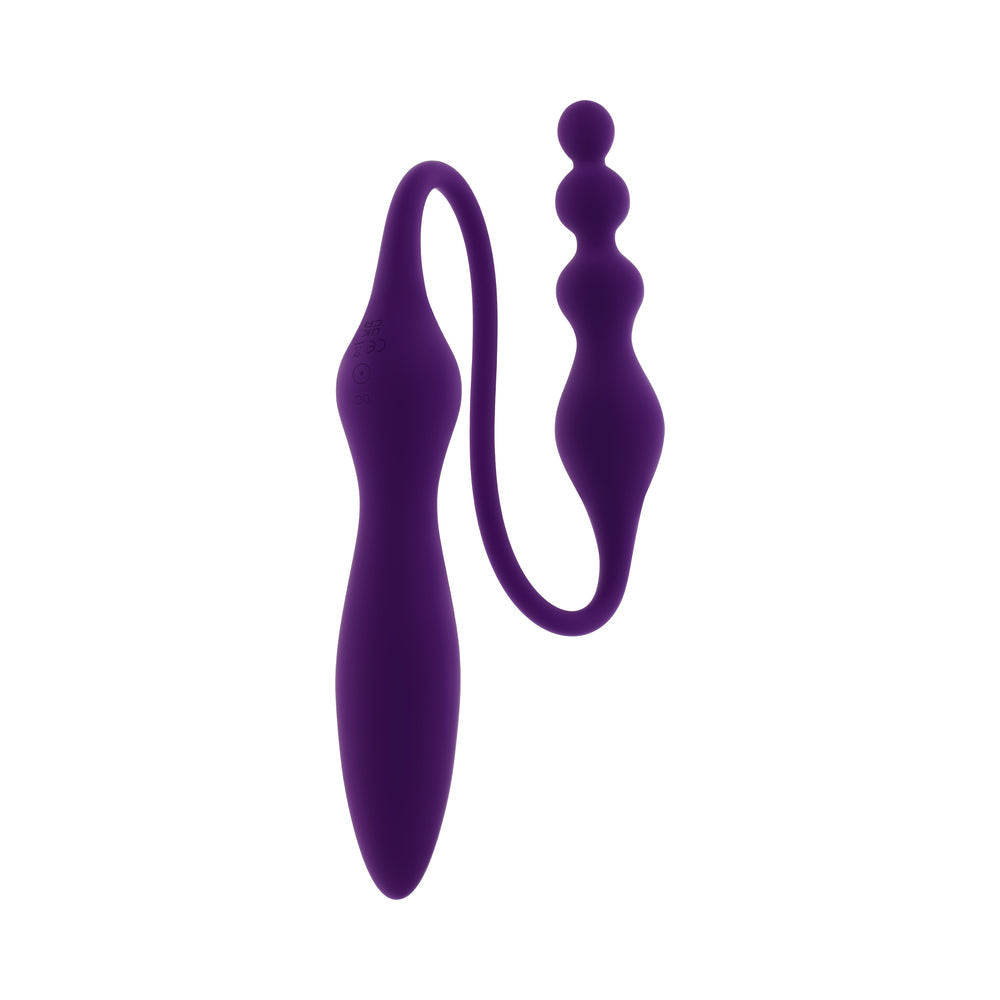 Playboy This & That Acai Dual-Ended Vibrator and Plug – Purple