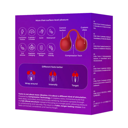 SVibe Snail Twinn Finger Vibrator – Cherry