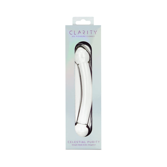 Clarity Celestial Purity Double-Ended Glass Dildo – Clear