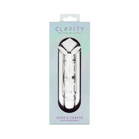 Clarity Hera's Caress Glass Dildo – 5.9 Inch, Clear