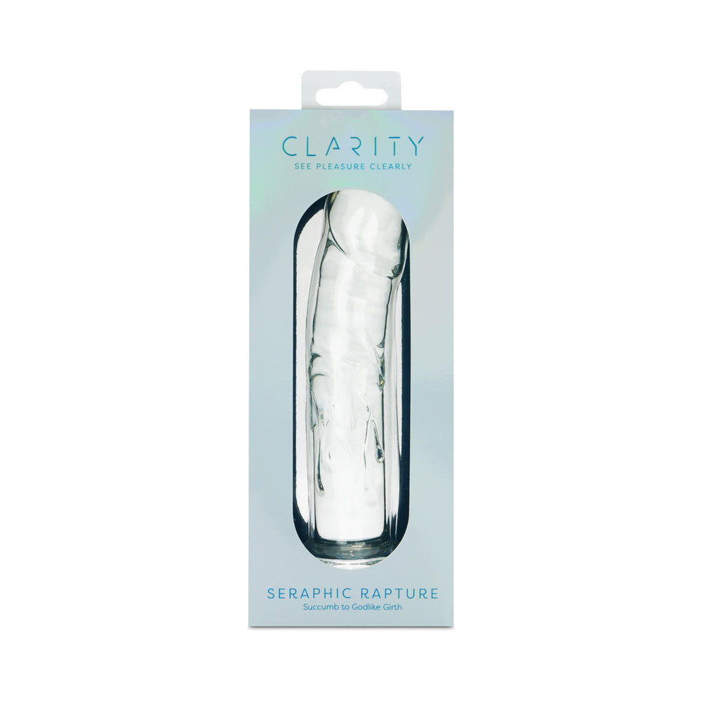 Clarity Seraphic Rapture Glass Dildo – 7-Inch Sculpted G-Spot Stimulator – Clear