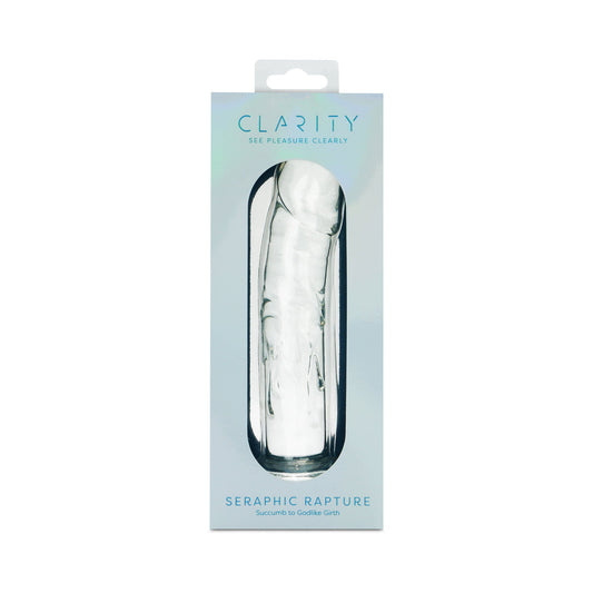 Clarity Seraphic Rapture Glass Dildo – 7-Inch Sculpted G-Spot Stimulator – Clear