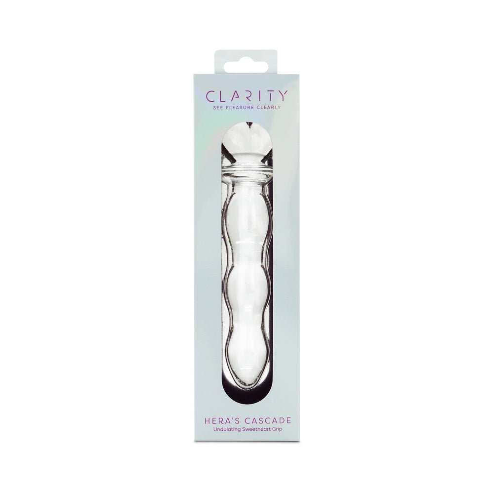 Creative Conceptions Hera's Cascade Glass Dildo – 5.9 Inch, Clear