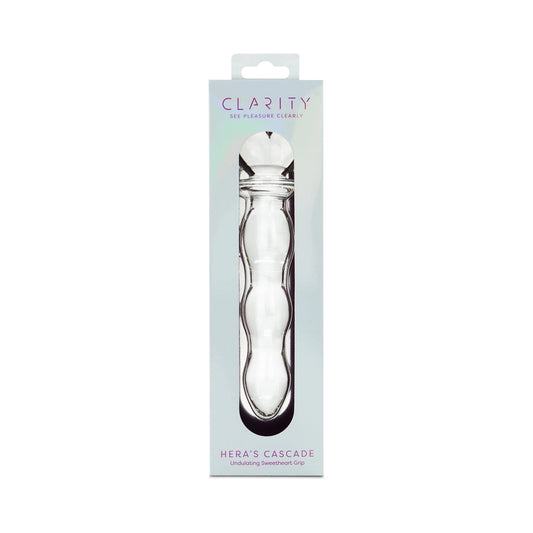 Creative Conceptions Hera's Cascade Glass Dildo – 5.9 Inch, Clear