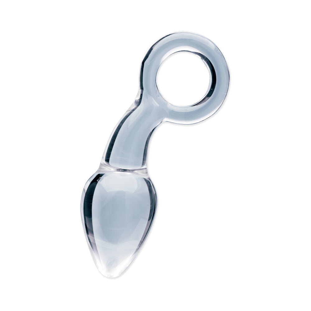 Clarity Utopian Delight Glass Butt Plug – Clear – 3.5 Inch