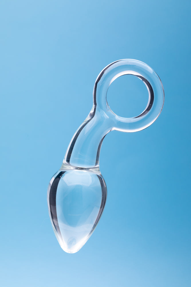 Clarity Utopian Delight Glass Butt Plug – Clear – 3.5 Inch
