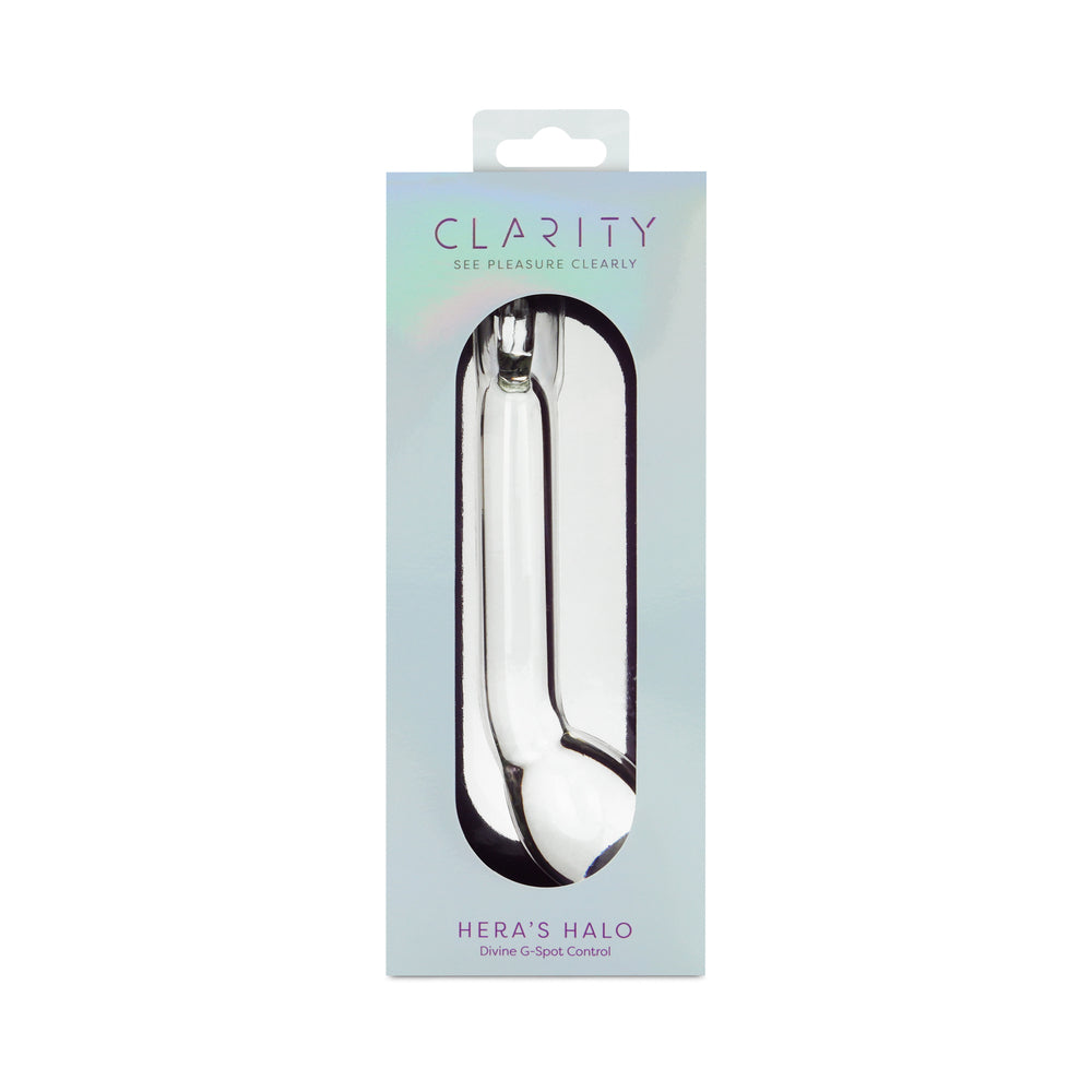 Clarity Hera's Halo Glass Dildo – 6 Inch, Clear, G-Spot and Prostate Stimulation